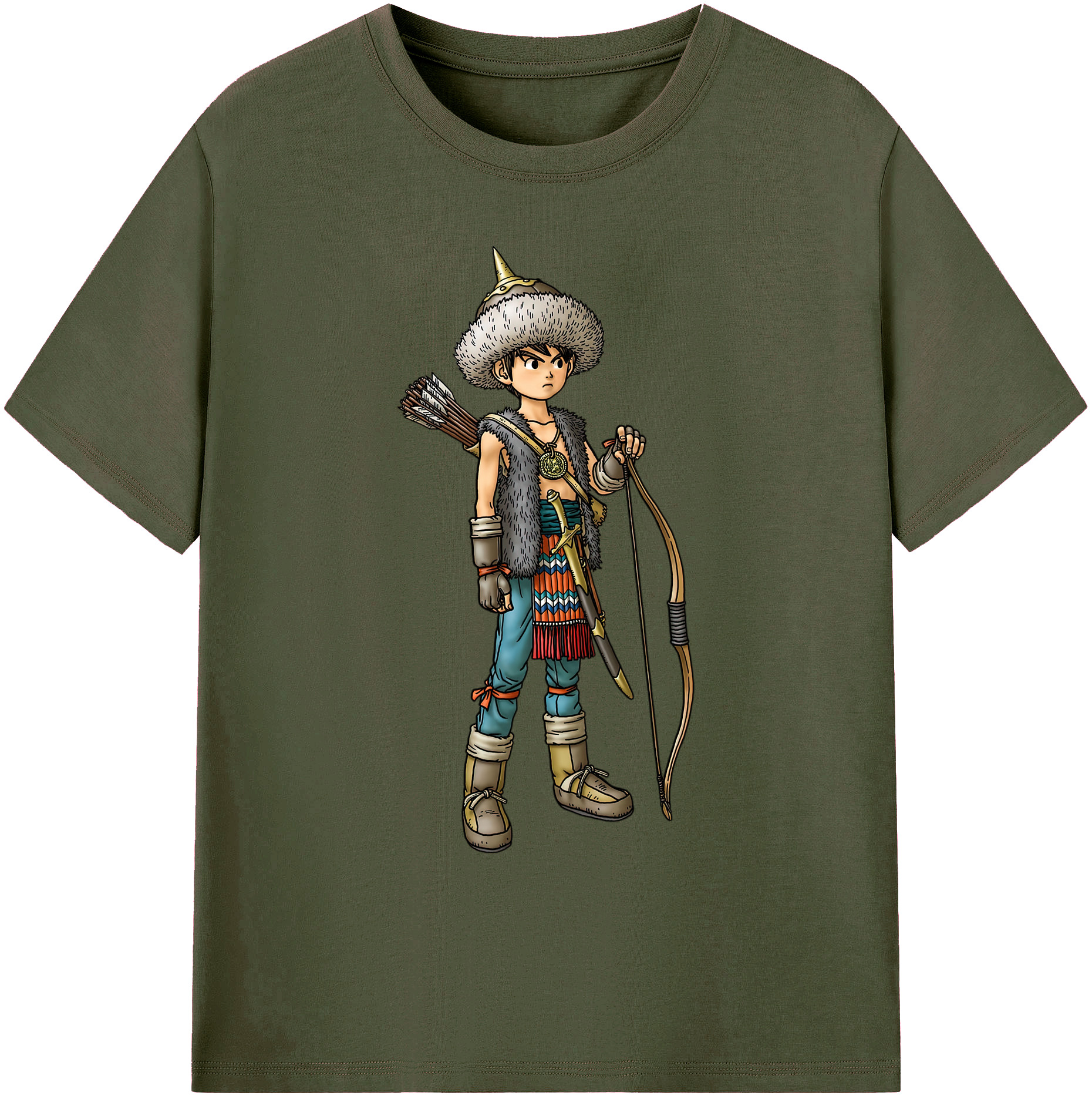 （画像用） ドラゴンクエスト Doragon Kuesuto Dragon Quest 綿100％ メンズ半袖Tシャツ｜肌触りやわらか＆通気性